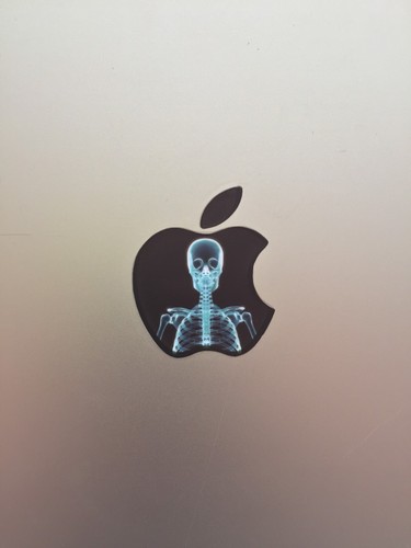 GLOWING X-RAY Apple MacBook Pro Air Sticker Mac Laptop DECAL 11,12,13,15,17 in. - Picture 3 of 4