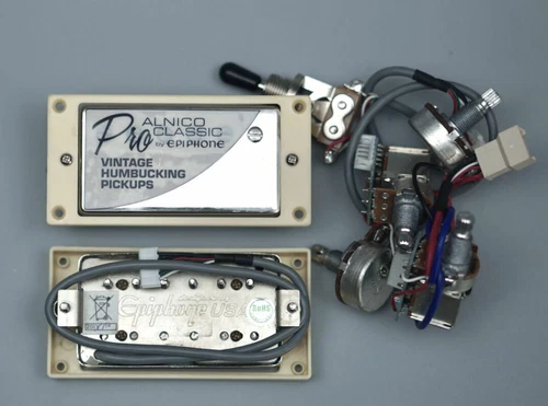 Epiph ALNICO CLASSIC Pickups w/ Wiring Harness For Epiphone&Gibson Les Paul
