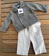 Janie And Jack infant boys 3-6 mos special occasion sweater and pants set NWT