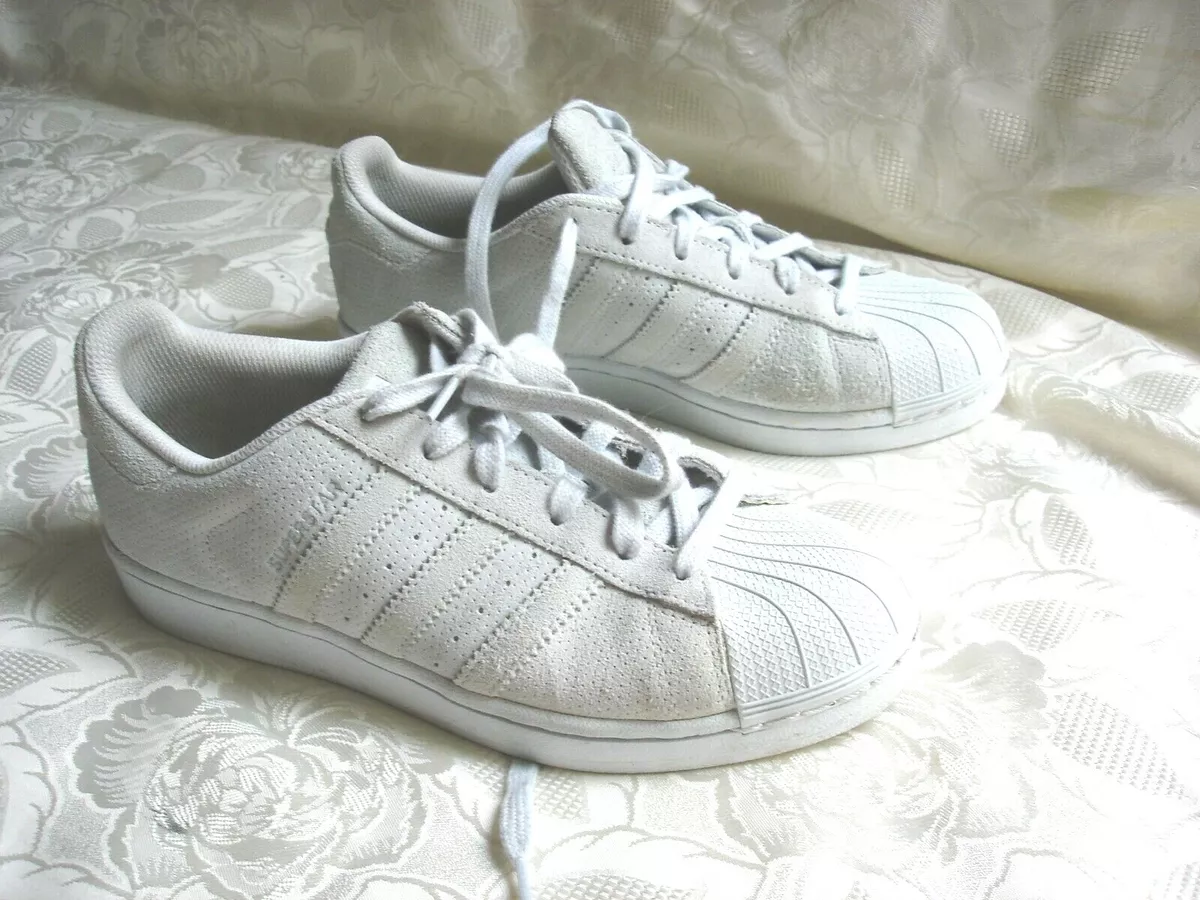 Adidas superstar store gray suede