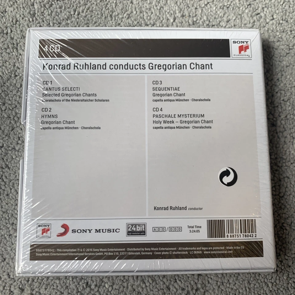 Konrad Ruhland conducts Gregorian Chant by Konrad Ruhland (CD, 2016) New Sealed - Image 2 of 2