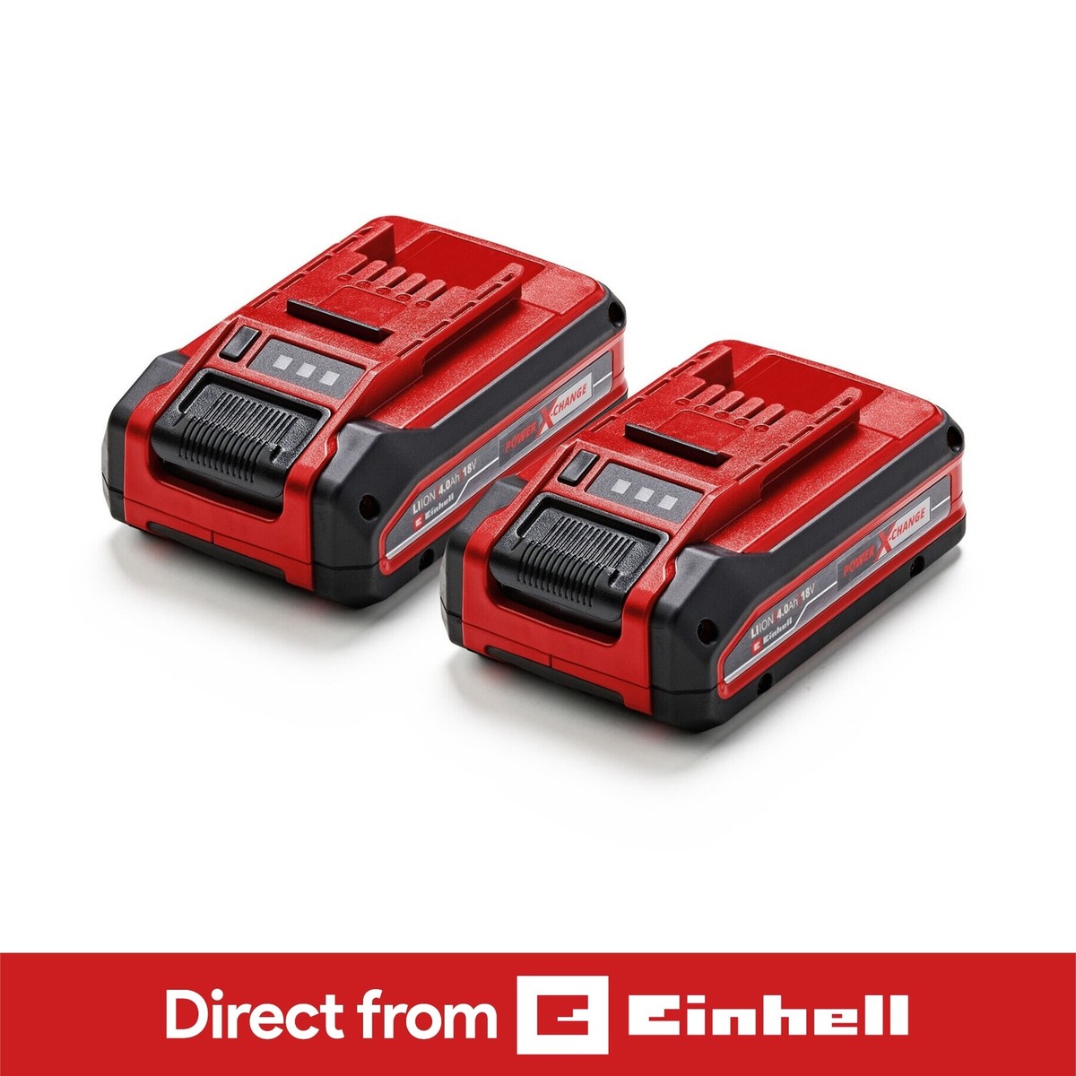 Einhell 2x PLUS Battery Twinpack 18V PXC Batteries For All Power  X-Change