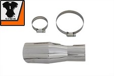 Pipe Junction Shield Sportster Hugger 883-1200cc XL 1984-2003 Chrome Front