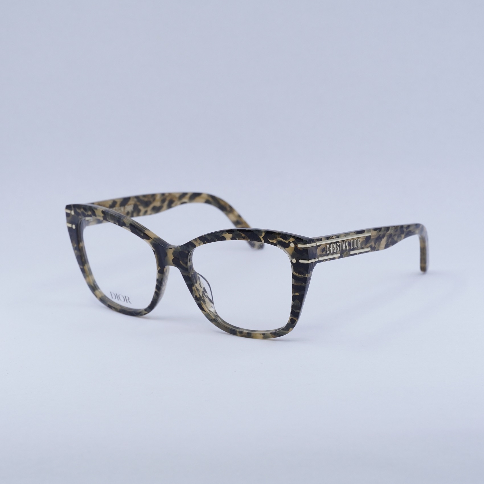 DIOR DIORSIGNATUREO B3I 6900 Beige Leopard 54mm Eyeglasses New Authentic