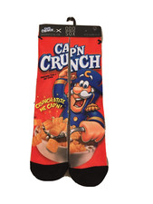 Odd Sox CAP'N CRUNCH Sweetened Cereal Novelty Crew Socks Fits Sizes 6-13 NWT
