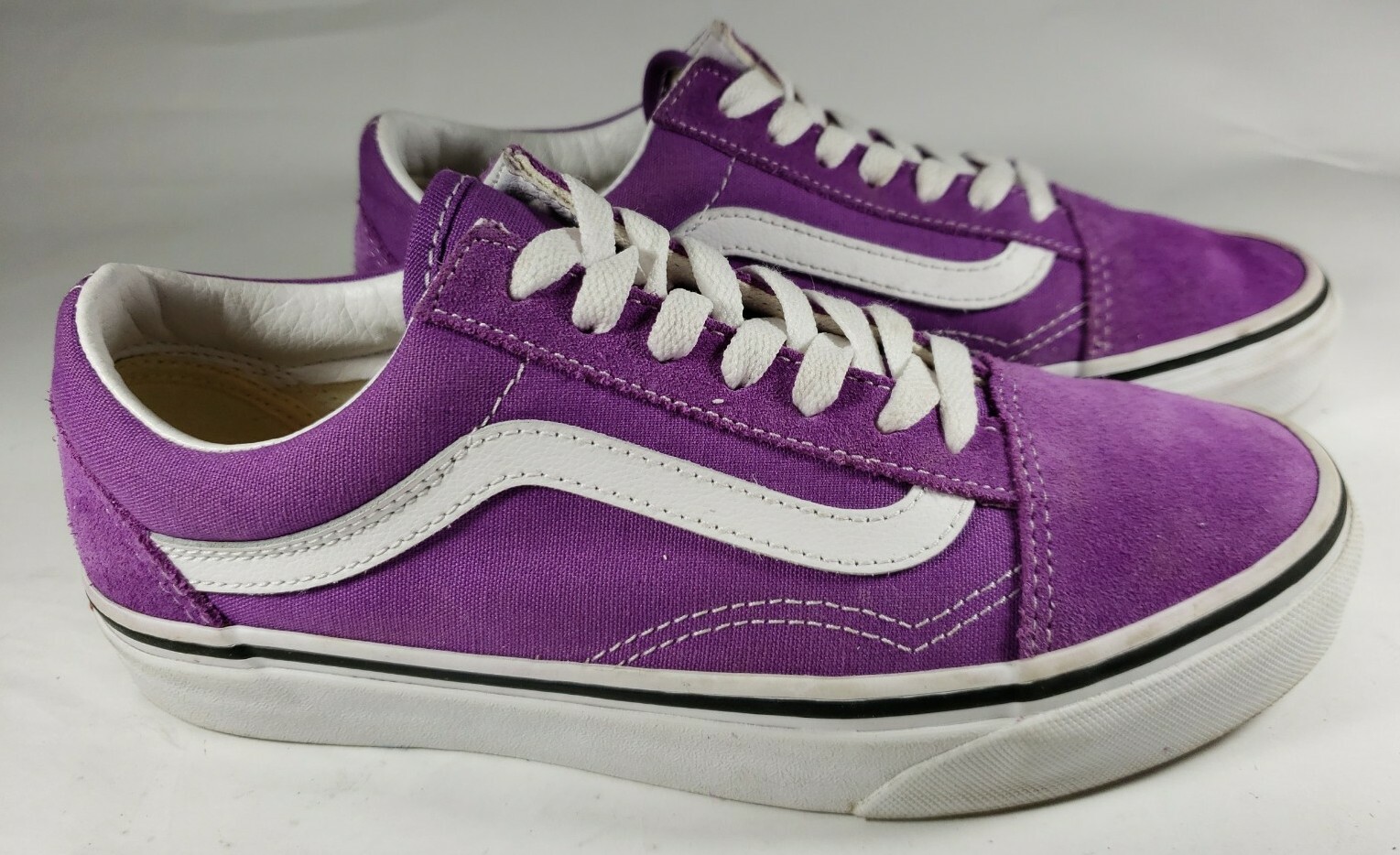 purple lace up vans