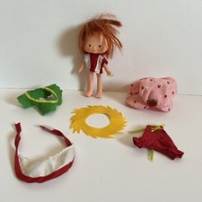 Strawberry Shortcake 7 Piece Lot Doll Hat Clothes Berry Patch Hat Vintage