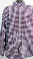 NEW Men's XL Plaid Purple Multi Long Sleeve Button Dress Shirt By CHAPS