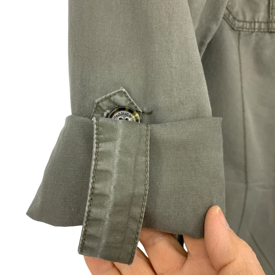 Chaqueta militar ligera pequeña verde militar Buffalo David Bitton para mujer 2405 Foto 4 de 4