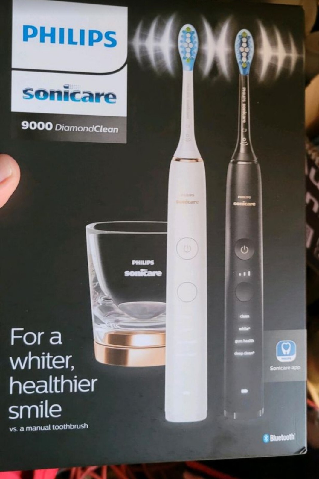 Philips Sonicare Diamondclean 9000 Doppelpack Preisvergleich Philips Sonicare DiamondClean 9000 Schallzahnbürsten - Schwarz und Weiß
