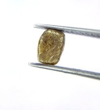 Rough Diamond 0.90TCW Yellowish Gray Sparkling Natural Irregular Shape for Gift