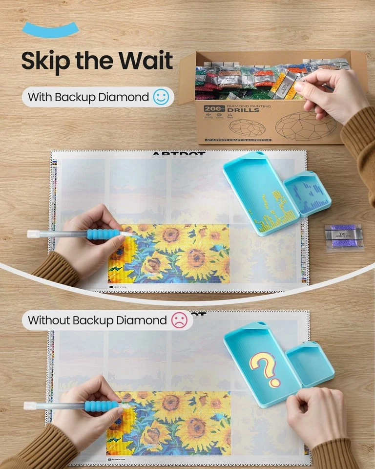 "89000 cuentas de pintura de diamantes brillantes - 445 colores para arte y manualidades" Foto 3 de 4