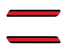 Red Line Saddlebag Latch Inserts. Harley Touring 2013 & Older. USA Made