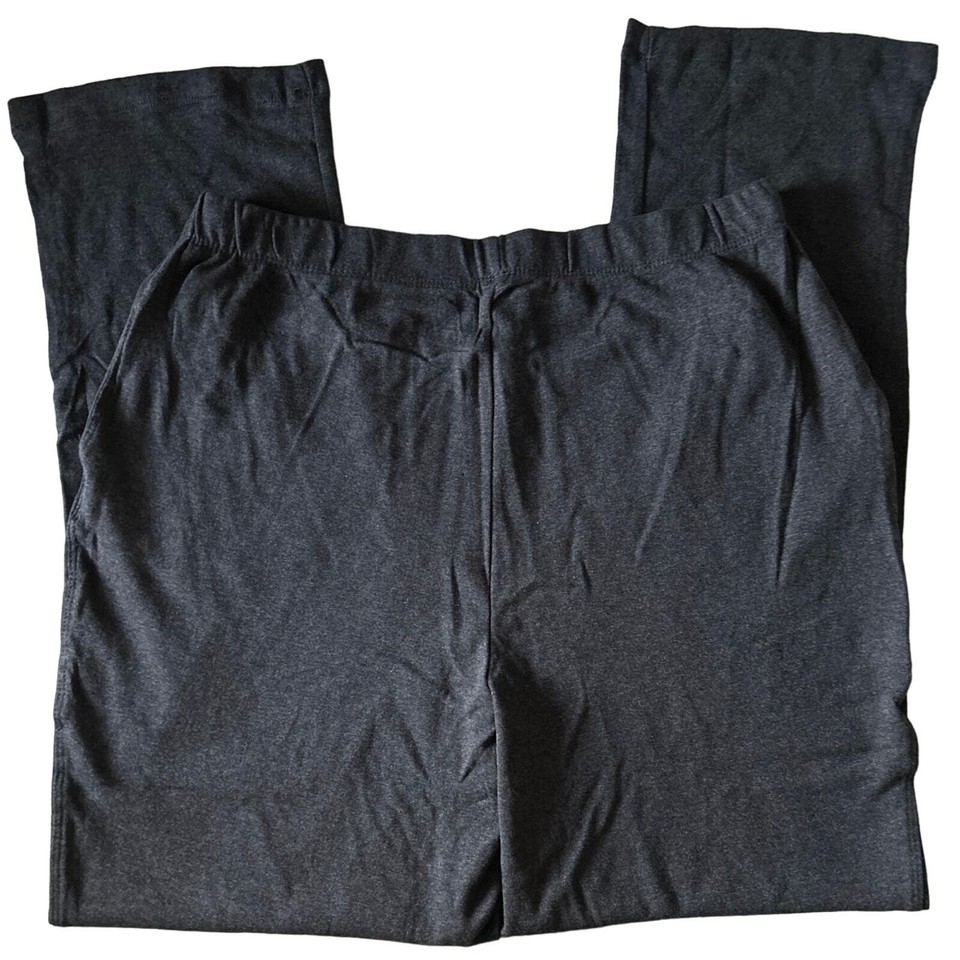 Lands End Womens Dark Gray Sport Knit Pants Medium Petite eBay