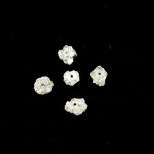 5 x Diamant Ø 5 - 7 mm Rohdiamant 3,4 Karat Kt ct gebohrt diamond 69