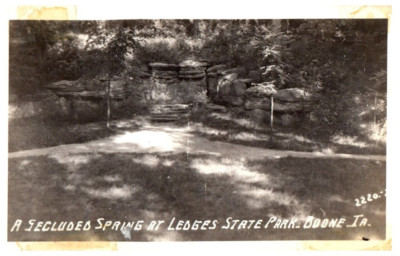 A Secluded Spring At Ledges State Park Boone Iowa Black And White ...