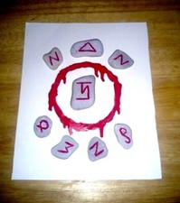 Supernatural - Angel Banishing Sigils - Engraved Stone Decoration