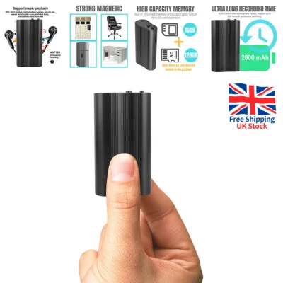 500Hrs Spy Digital Voice Activated Recorder Mini Hidden Audio Recording Device