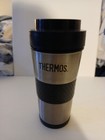 Thermos Silver And Black Tumbler