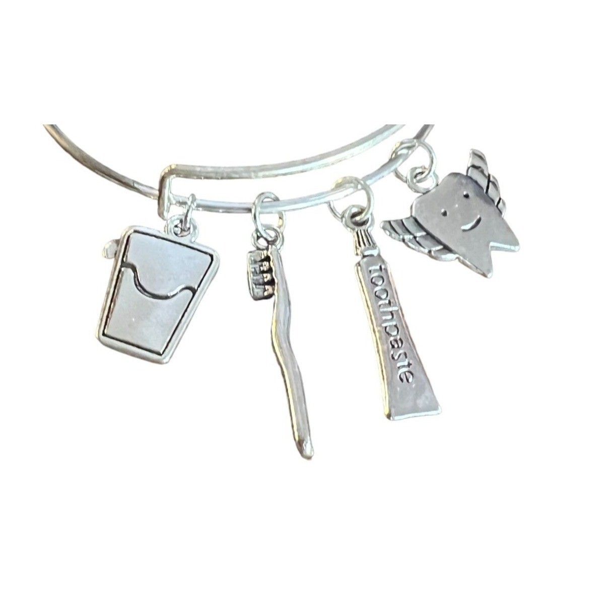 Bangle Charm Dentist Assistant Tech Bracelet Silv… - image 4