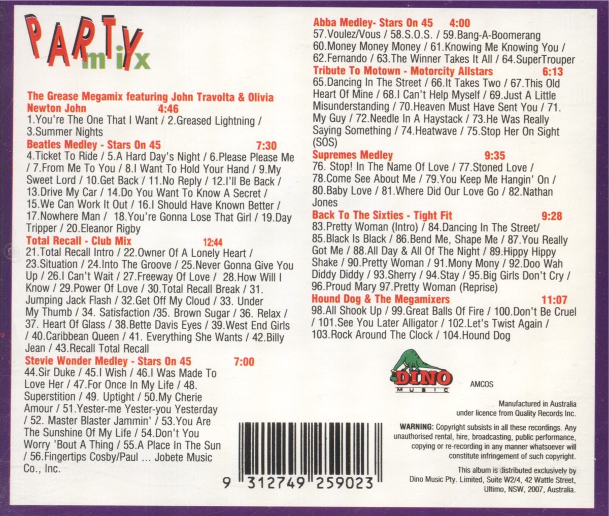 Party Mix CD | eBay Australia