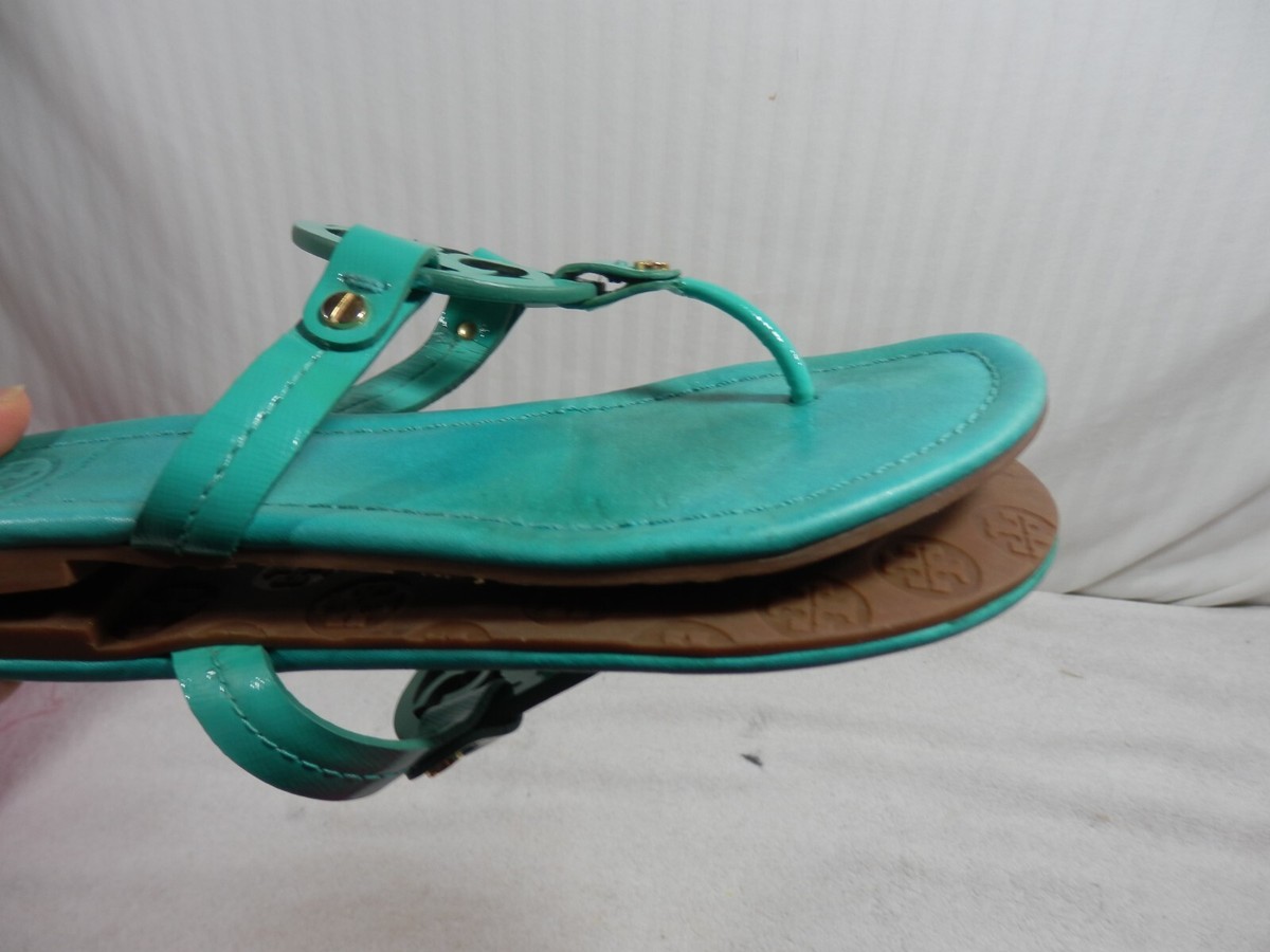Tory Burch Miller Sandal size 8.5 M Turquoise | eBay Tory Burch Miller Sandal size 8.5 M Turquoise | eBay