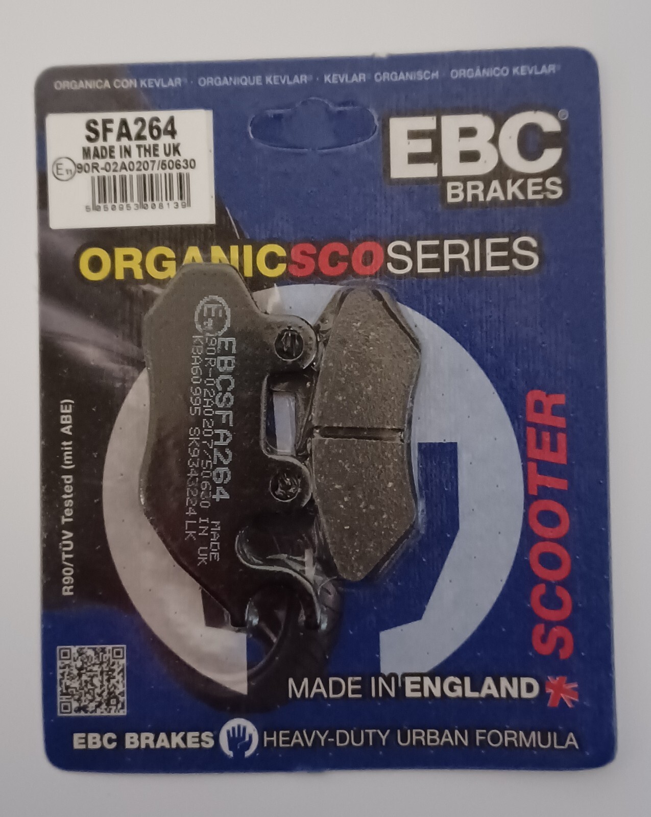 EBC Organic FRONT Disc Brake Pads Fits SYM JET 14 50 (2018 to 2025)