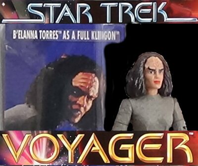 Torres as a Klingon in  Faces  Star Trek Voyager Playmates MOC Mint Figure 95
