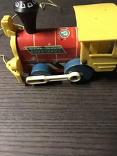 Vintage 1964 Fisher Price Toot Toot Train #643 Pull Toy MADE IN USA