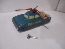 SPACE HELICOPTER- ALL TIN- WIND-UP- WORKING-WITH KEY