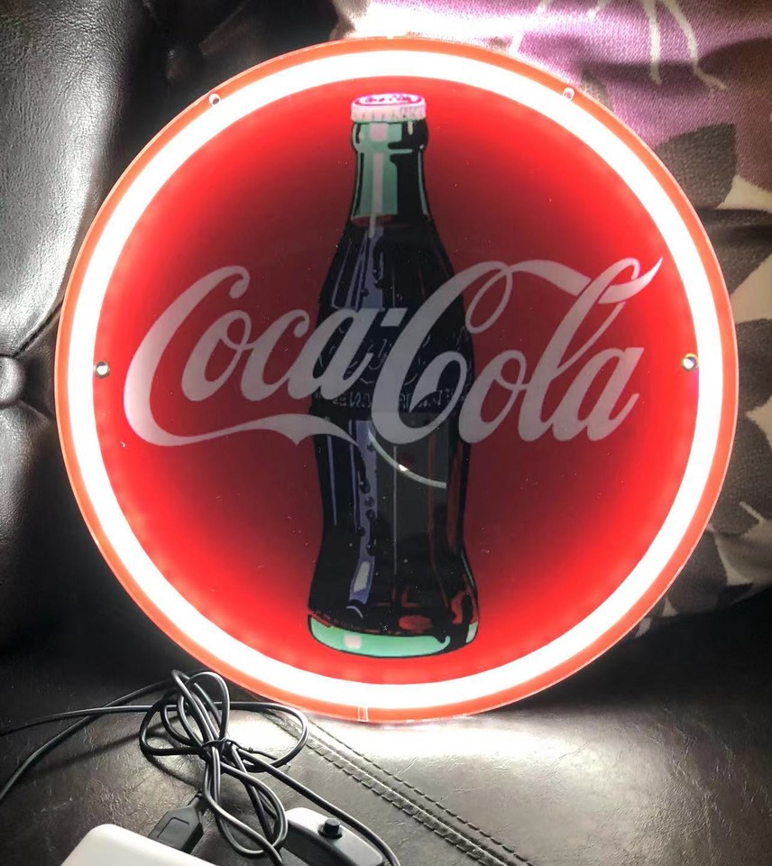 Cola Coke Bottle Pepsi Drink Bud Club AD Silicone LED NEON Light Sign ...