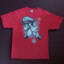 Vintage Pro Power Y2K Super Mario I Play To Win Shirt 2XL Nintendo RARE