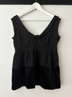 Burberry London Sleeveless Black Top Women's 6