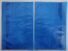 Qty. 100 Blue High-Density Bags 8.5" x 11" Plastic Merchandise Shopping Bag