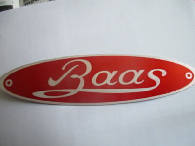 Nameplate front loader sign Baas sign Targhetta badge Deutz Hanomag BJ