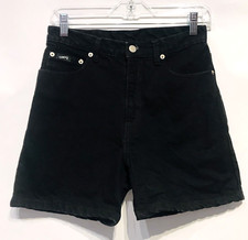 Vintage 80s 90s Guess USA Teen Girl's size 14 Black Denim Shorts