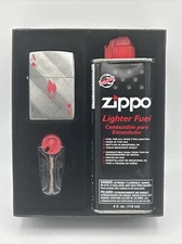 Zippo Ace Flame Design 48451 Lighter, Flints,  Lighter Fluid Gift Set