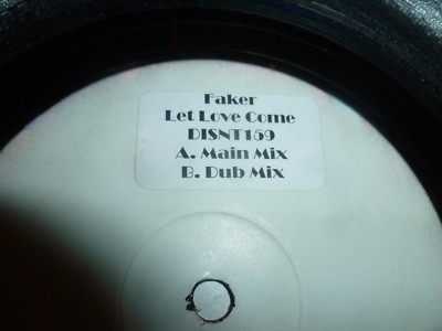 FAKER - Let love come - UK 2-track 12'' White Label Vinyl Single