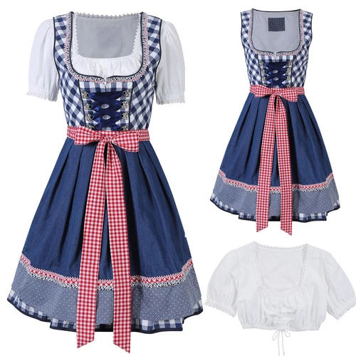 [JB] German Traditional Dirndl Dress Oktoberfest Beer Clothing Bavarian Clothing