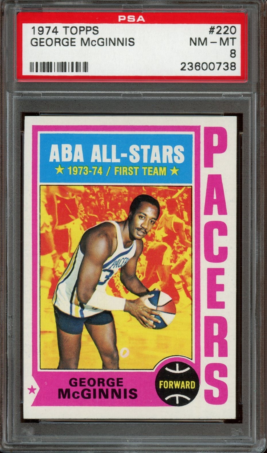 1974 Topps #220 George McGinnis front