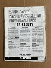 NOS GENUINE SUZUKI WORKSHOP SET UP ASSEMBLY MANUAL DR-Z400SY DR-Z 400S Y 2000