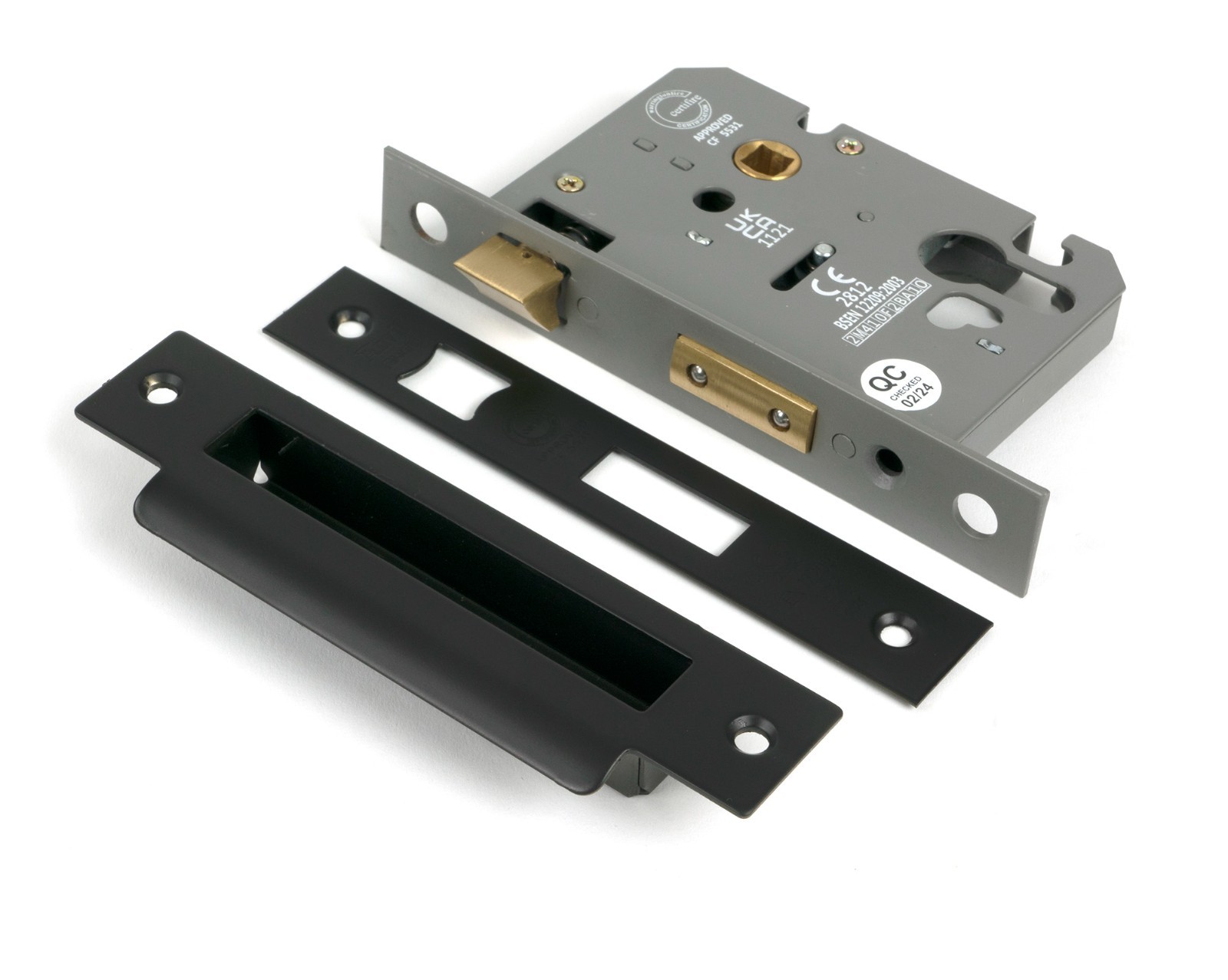 From The Anvil 51391 Aged Bronze 3"" Euro Profile Sash Lock