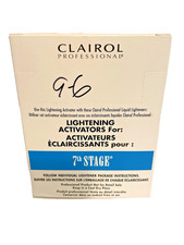 NIB 24 Pack Box Clairol Lightening Activator For 7th Stage Each Packette 0.5 oz