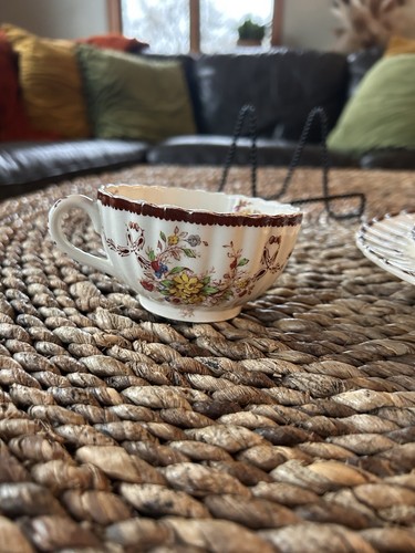 8 Piece Pl. setting “ Husk“ Copeland plate, bread plate, tea, coffee cup,desert - Picture 21 of 21