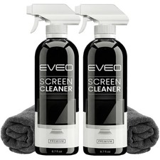 Gentle Screen Cleaner Spray Set with Microfiber Cloths for Electronics - 2 Pack
