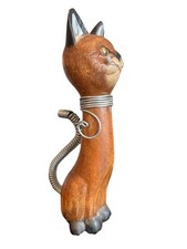 Wooden Cat Decoration, 12  Tall