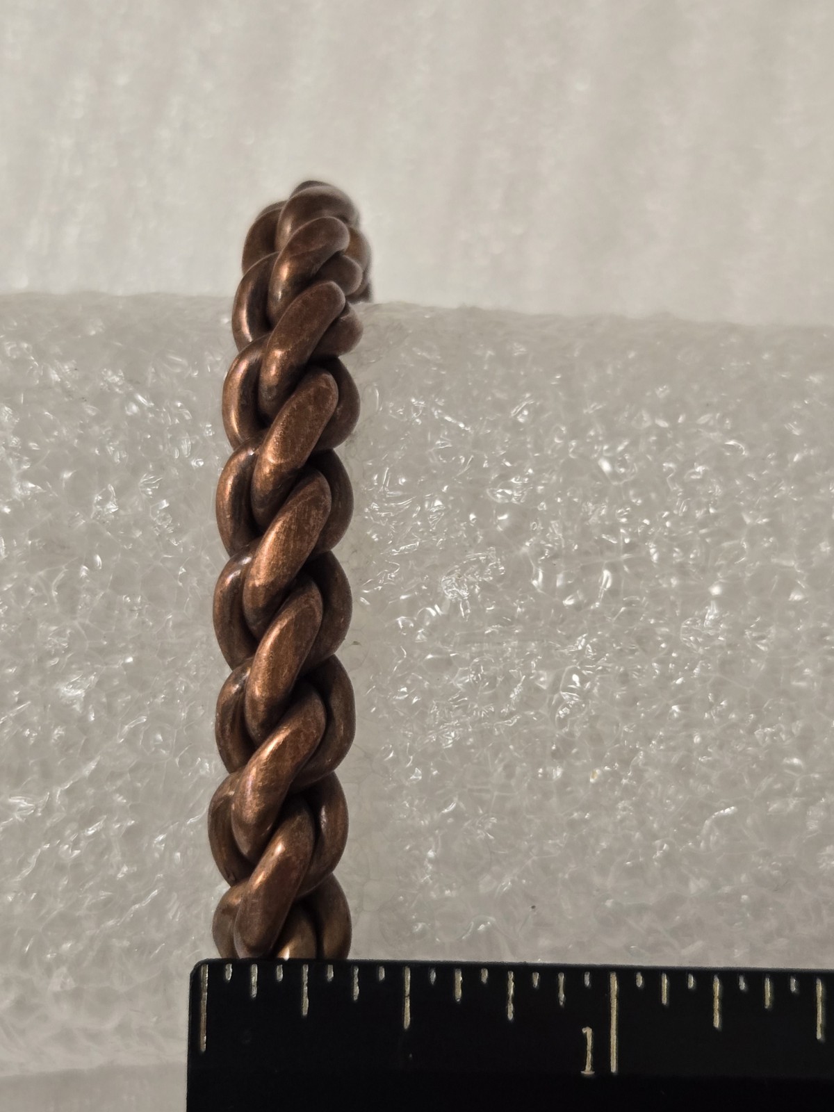 Vintage Twisted Braided Copper  Bracelet - image 10