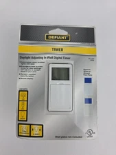 Defiant 15 Amp 120V In-Wall 3-Way Daylight Adjusting Digital Timer Switch New