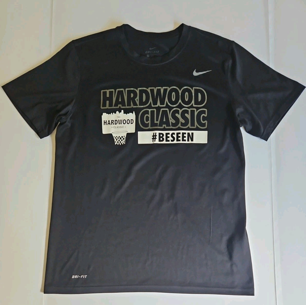 Nike Dri-Fit Hardwood Classics #BESEEN Basketball T-Shirt SS Black Men's Size Lg