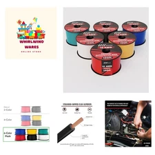 Versatile 12 Gauge Low Voltage Wiring - 6 Pack 100 Feet Rolls for DIY Projects